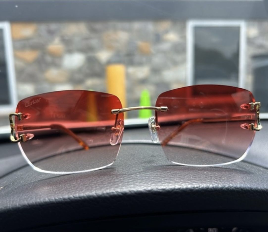 Red Cartier Sunglasses