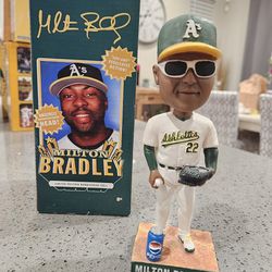 2007 Oakland A’s MILTON BRADLEY 8”  Limited Edition BD&A  
With Box