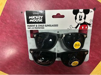 Disney Mickey Mouse Parent & Child Sunglasses, 100% UV Protection, New With Tags