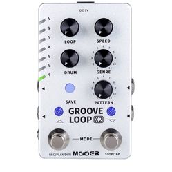 MOOER Groove Looper Guitar Pedal Drum Machine Stereo 140 Min Loops 121 Groove FX