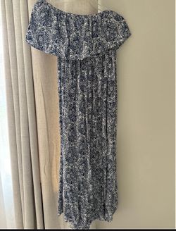 Strapless floral dress
