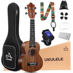 AODSK Tenor Ukulele For Beginners Kit For Kid Adult Student AUT-P08 26 Inch Sapele Tenor