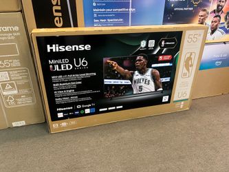 Hisense 55” ULED U6 smart tv