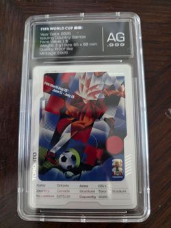 Fifa World Cup collectible silver card