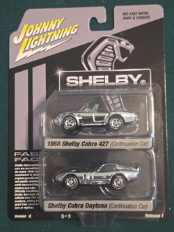 Johnny Lightning Shelby Cobra 2-Pack Die-Cast Set