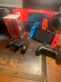 Nintendo Switch Bundle with Pro Controller and Games
