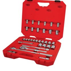 33-piece Metric And Standard (SAE) Mechanics Tool Set