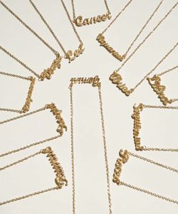Zodiac sign necklaces