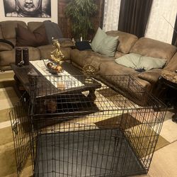 XL Dog Kennel Double Door