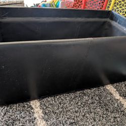 Black Storage Ottoman