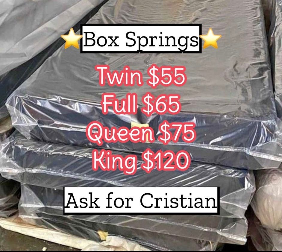 Box Springs Twin box Full box Queen box King box Bases para colchon Box spring
