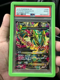 M Rayquaza EX 105/108 Full Art XY Roaring Skies 2015 Pokémon TCG PSA 2 low pop