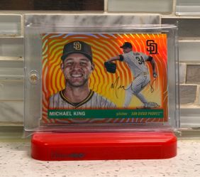 2025 Topps Chrome Platinum Anniversary Mike King #103 Orange Vibrations /25