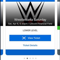 I Have Wrestlmania Tickets on Sale Now 