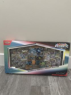 Pokemon Cards Pokémon Scarlet, And Violet Prismatic Evolution Lucario EX & Tyranitar EX premium collection