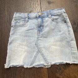 Girls Blue Jean Skirt Size 4/5 By Cat & Jack #7