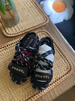 LOW PRICE MOVING- NEW $2000 RETAIL C HANEL ESPADRILLE SANDALS