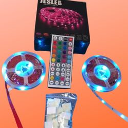65.5 ft LED Strip Lights - Color-Changing with Remote Control