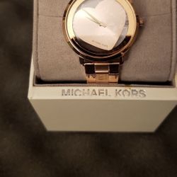 Michael Kors Rose Gold Heart Watch
