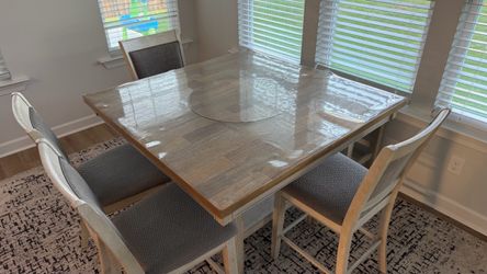 Dining table with chairs