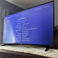 onn 43” Class 4K UHD (2160P) LED Roku Smart Television HDR (100012584)