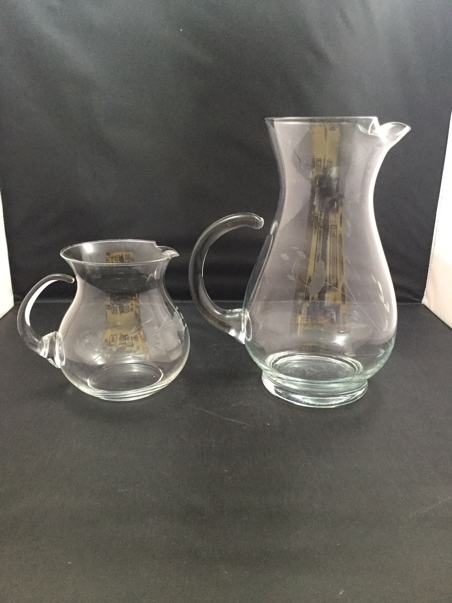 Vintage Princess House 720oz & 320oz Pitchers