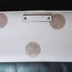 Kate Spade Haven Lane Stacy PINK Glitter Wallet AUBURN