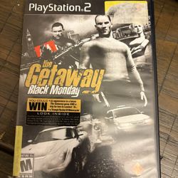 The Getaway Black Monday PlayStation2 Game