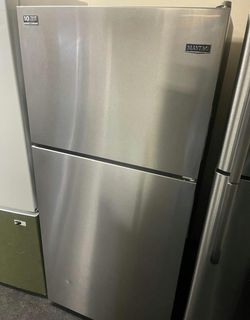 Stainless Steel Maytag Top Freezer Fridge