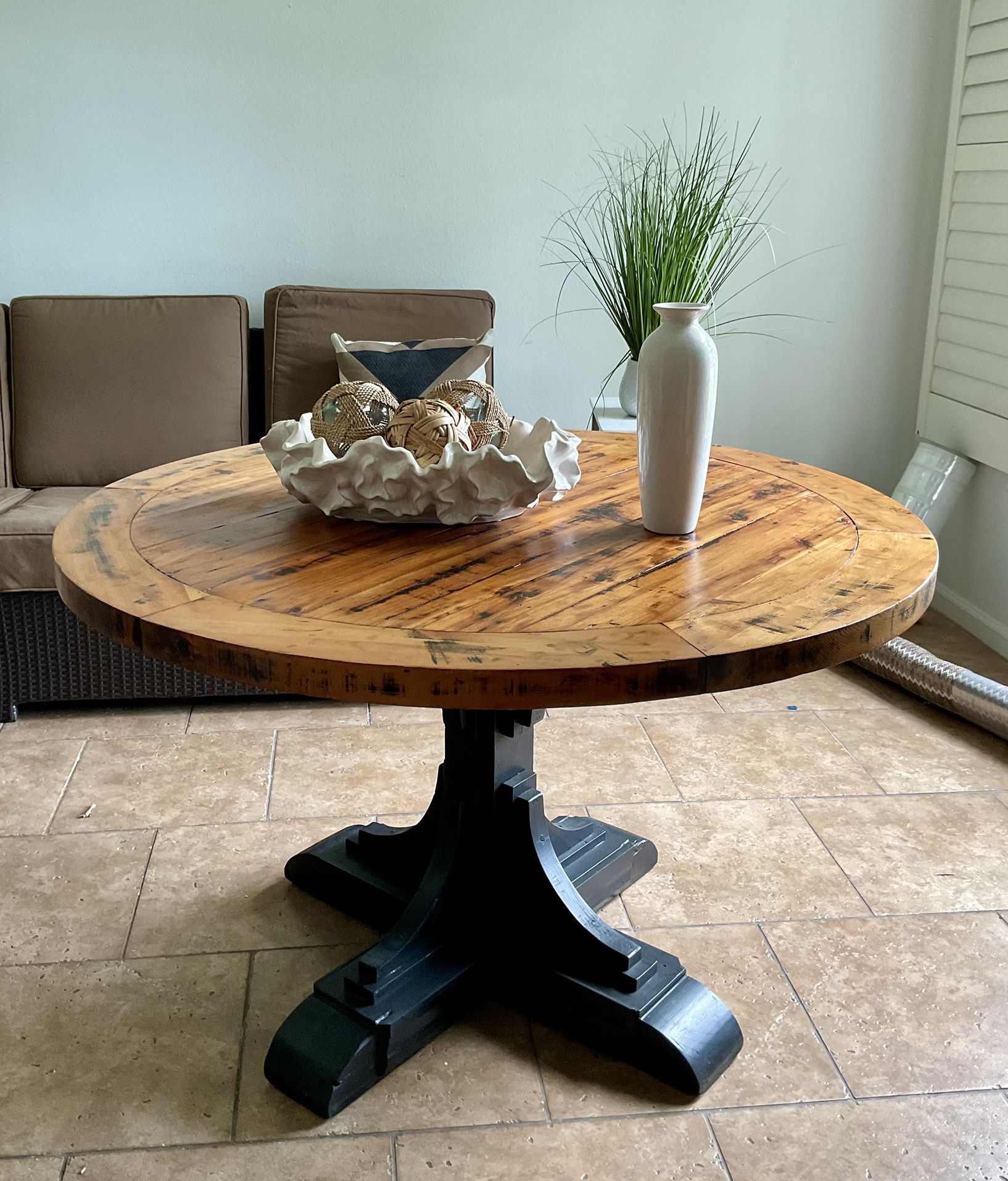 Round Wood Dining Table