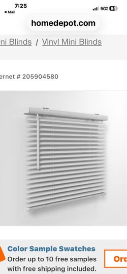 New white Bali 2” vinyl blinds b