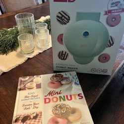 Mini Donut Maker And Recipe Book