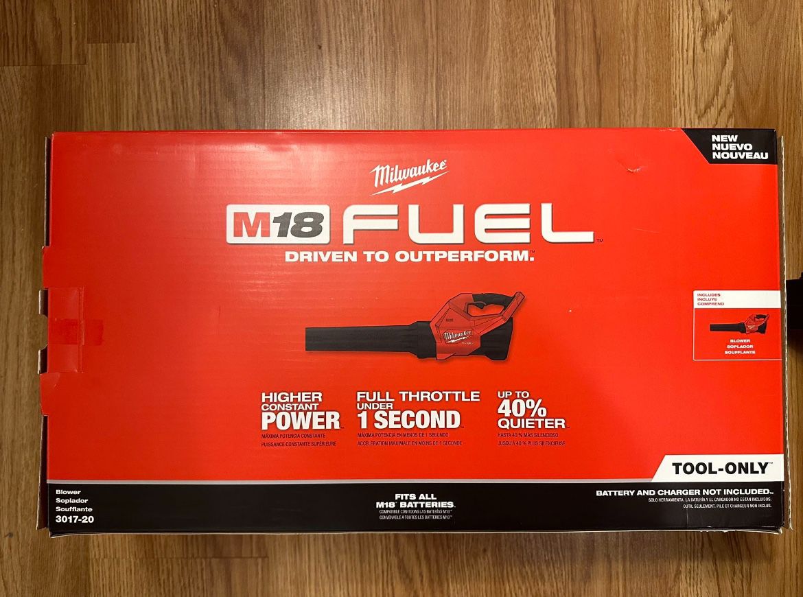 New Milwaukee Fuel M18 Blower 500cfm Model  Tool Only $165 Firm 