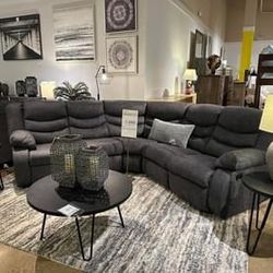 Reclining Sectional In Stock For Immediate Delivery 