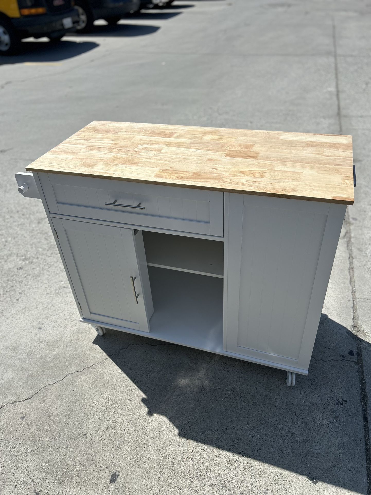 Brand New Luxury Kitchen Island Kart With Trash Carrier For $140