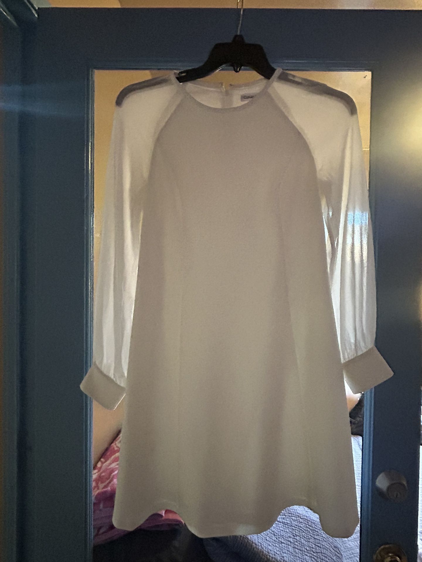 Calvin Klein White Dress Size 8