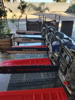 20" gas chainsaw motosierras new $85 used $55