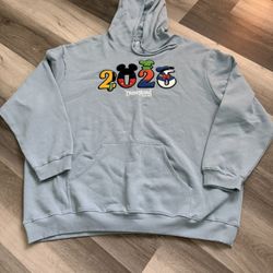 New, 2026 Disneyland Resort Light Blue Sweatshirt, Size 3XL