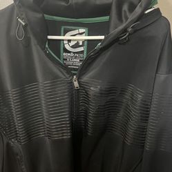 Perfect Condition Men’s XL Ecko UNLTD With Hood Black Coat Great Deal 
