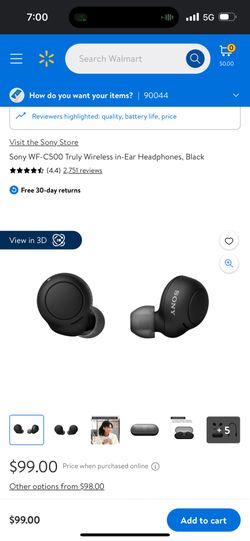 Sony WFC500 Earbuds