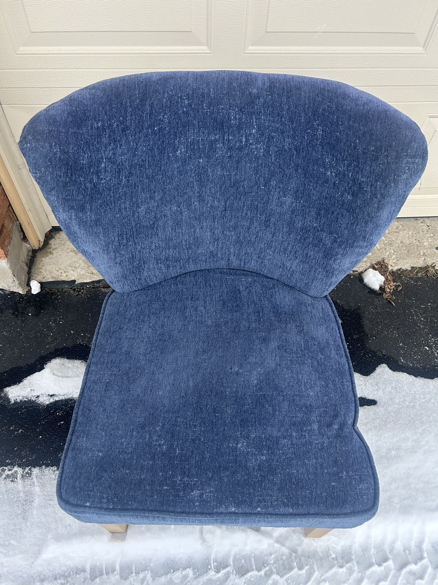 Jamestown Accent Chairs Denim Blue Fabric