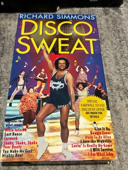 Richard Simmons Disco Sweat VHS