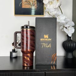 stanley COOL CUP[MOTHER DAY GIFT]STANLEYX TYLA 40 Oz The Stainless Steel Water Bottle Double Wall Vacuum Insulated Portable Drinking Cup Water Bottle 