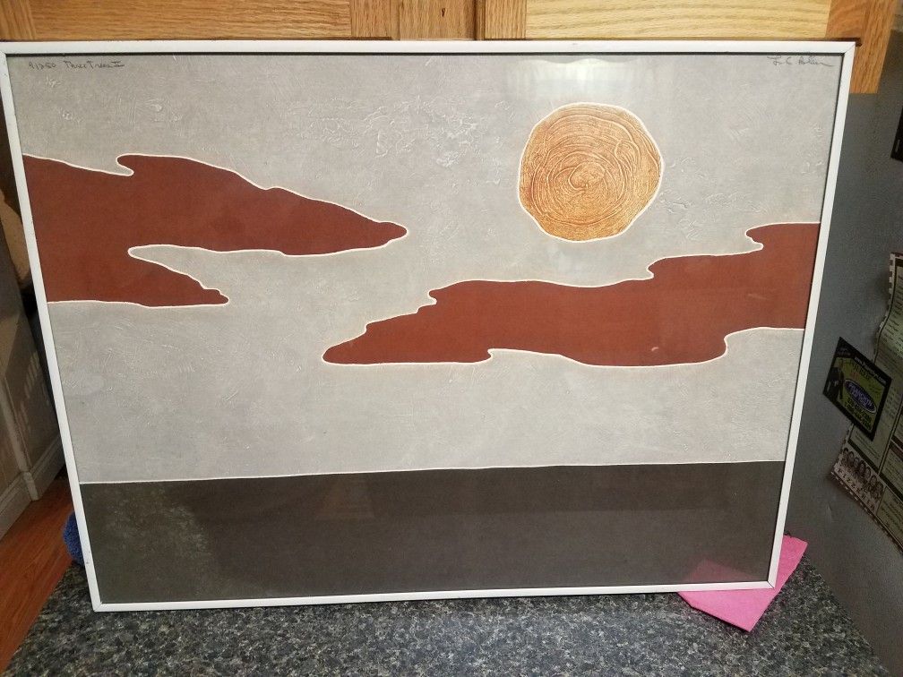 Signed and framed painting