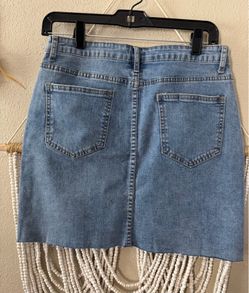 Falda large mezclilla stretch