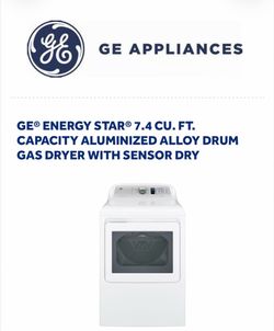 GE washer and gas dryer