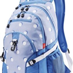 High Sierra Loop-Backpack, Travel, or Work Bookbag with tablet-sleeve, Polka Dot, One Size
