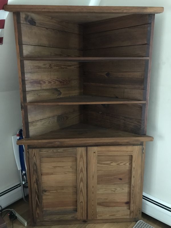 This End Up Corner Shelf Cabinet Unit Wood For Sale In New