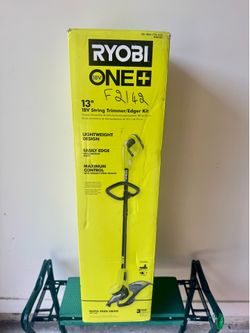 Ryobi ONE+ 18V 13" Cordless Battery String Trimmer/Edger 4.0 Ah Battery Charger