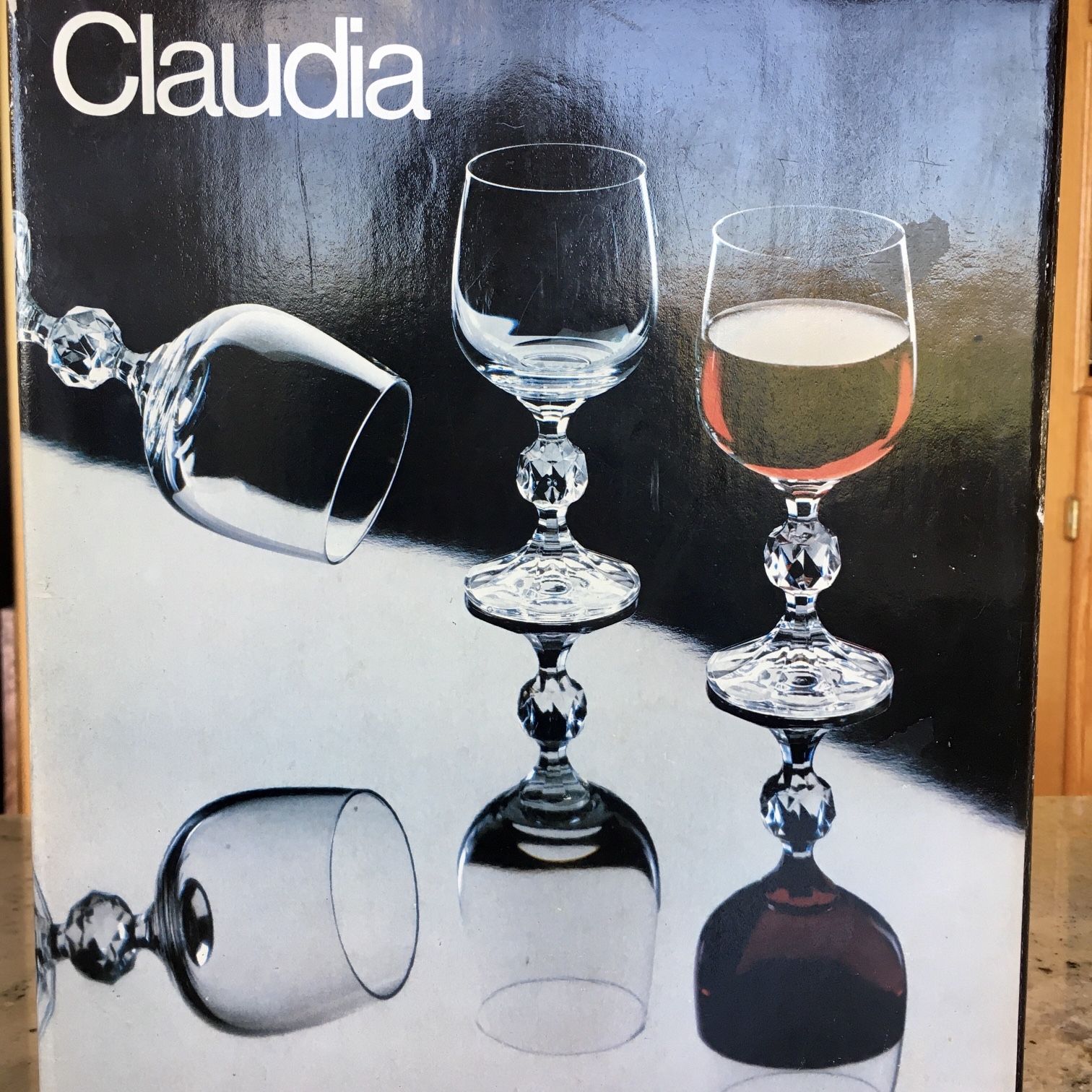 Set Of 5 Bohemia Crystal Of Czechoslovakia. Slightly Used. In Original Box.